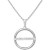 Diamond Circle Bar 18" Pendant Necklace (1/10 ct. t.w.) in Sterling Silver or 14k Gold-Plated Sterling Silver