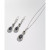 Sapphire (1-1/3 ct. t.w.) and Diamond (1/4 ct. t.w.) Drop Pendant Necklace Set in 14k White Gold (Also Available in Emerald)