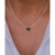 Spinel Butterfly Necklace (1/3 ct. t.w.) in Sterling Silver