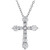 Diamond Cross Adjustable Pendant Necklace (1 ct. t.w.) in 14k White Gold