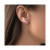 Cubic Zirconia 14K Rose Gold Graduated Curved Ear Climbers (Also in 14k Gold Over Silver or 14k Rose Gold Over Silver)