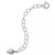 18k Gold over Sterling Silver Extension Chain Necklace, 2 Inch Chain Extender