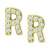 Cubic Zirconia Initial Stud Earrings, Created for Macy's