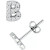Cubic Zirconia Initial Stud Earrings, Created for Macy's