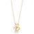 Children's Cubic Zirconia Butterfly 15" Pendant Necklace in 14k Gold