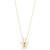 Children's Cubic Zirconia Butterfly 15" Pendant Necklace in 14k Gold