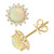 EFFY® Ethiopian Opal (1-1/5 ct. t.w.) & Diamond (1/5 ct. t.w.)  Stud Earrings in 14k Gold