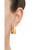 Polished Graduated Oval Hoop Earrings in 14k Gold, 7/8"