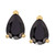 Onyx Pear-Shape Stud Earrings in 14k Gold
