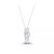 Cubic Zirconia Scattered Cluster Heart 18" Pendant Necklace in Sterling Silver (Also in 14k Gold Over Silver or14k Rose Gold Over Silver)