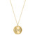 EFFY® Diamond Love Disc Pendant Necklace (1/8 ct. t.w.) in 14k Gold, 16-3/4" + 1-1/4" extender