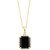 EFFY® Onyx & Diamond (1/6 ct. t.w.) 18" Pendant Necklace in 14k Gold