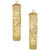 Textured Weave Small Hoop Earrings in 10k Gold, 20mm