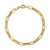 Paperclip Link Chain Bracelet in 14k Gold