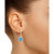 Rhodolite Garnet (2-1/5 ct. t.w.) & Diamond (1/3 ct. t.w.) Leverback Drop Earrings in Sterling Silver (Also in Opal, Blue Topaz, Amethyst, Peridot, & Citrine)