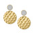 EFFY® Diamond Textured Disc Drop Earrings (1/10 ct. t.w.) in 14k Gold