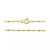 Dot Dash Link Ankle Bracelet in 18k Gold-Plated Sterling Silver & Sterling Silver, Created for Macy's