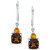 Smoky Quartz (2-3/8 ct. t.w.) & Citrine (1/2 ct. t.w.) Drop Earrings in Sterling Silver