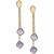 Amethyst Clover Drop Earrings (5-1/10 ct. t.w.) in Gold Over Sterling Silver (Also Available in Blue Topaz (4 ct. t.w), Made in Italy)