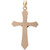 Crucifix Cross Pendant in 14k Yellow and White Gold