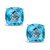 Swiss Blue Topaz (4-3/8 ct. t.w.) Stud Earrings in Sterling Silver