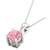 Lab-Created Pink Diamond Solitaire 18" Pendant Necklace (1/3 ct. t.w.) in Sterling Silver