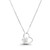 Cubic Zirconia Butterfly and Heart Necklace (1/20 ct. t.w.) in Sterling Silver