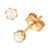 Cultured Freshwater Pearl (3mm) Stud Earrings in 14k Gold