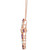 Multi-Gemstone (1-1/5 ct. t.w.) & Diamond (1/8 ct. t.w.) Cross 18" Pendant Necklace in 14k Rose Gold