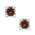 10k White Gold Red Diamond Stud Earrings (1/10 ct. t.w.)