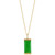 EFFY® Dyed Jade & Diamond Accent Rectangle 18" Pendant Necklace in 14k Gold