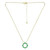Lab-Created Green Quartz & Cubic Zirconia in 18k Gold-Plated Sterling Silver, 16" + 2" extender, Created for Macy's