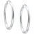 Polished Oval Medium Hoop Earrings, 25mm, Created for Macy's