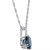 Gemstone Solitaire Pendant Necklace in 14k Gold, 16" + 2" extender