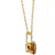 Gemstone Solitaire Pendant Necklace in 14k Gold, 16" + 2" extender