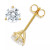 Certified Near Colorless Diamond Stud Earrings in 18k White Gold or Gold (1/4 ct. t.w.)
