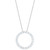 Lab Grown Diamond Circle Pendant Necklace (2 ct. t.w.) in 14k White Gold, 16" + 2" extender