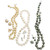 Tahitian Multi-Color Pearl (9-11mm) Strand Necklace in 14k White Gold