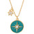Cubic Zirconia & Enamel Double Star Pendant Necklace in 18k Gold-Plated Sterling Silver, 16" + 2" extender, Created for Macy's