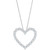 Lab Grown Diamond Heart Pendant Necklace (3 ct. t.w.) in 14k White Gold, 16" + 2" extender