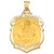 Saint Michael Pendant in 14k Yellow Gold