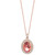 EFFY® Morganite (6-1/6 ct. t.w.) & Diamond (5/8 ct. t.w.) Halo 18" Pendant Necklace in 14k Rose Gold