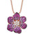 Strawberry Ombré Ruby (1-1/2 ct. t.w.) & White Sapphire (1/5 ct. t.w.) Flower 18" Pendant Necklace in 14k Rose Gold