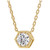 Diamond Honeycomb Solitaire Pendant Necklace (1/4 ct. t.w.) in 14k White or Yellow Gold, 16" + 2" extender