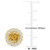 Citrine (1-1/2 ct. t.w.) & Diamond (1/10 ct. t.w.) Halo Stud Earrings in 18k Gold-Plated Sterling Silver