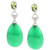 Dyed Green Jade, Cultured Freshwater Pearls (5mm) & Peridot (1-5/8 ct. t.w.) Drop Earrings in Sterling Silver