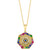EFFY® Multi-Gemstone (5/8 ct. t.w.) & Diamond (1/20 ct. t.w.) Ship Wheel 18" Pendant Necklace in 14k Gold