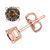 Chocolatier® Chocolate Diamond Stud Earrings (1/4 ct. t.w.) in 14k Rose Gold