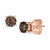 Chocolatier® Chocolate Diamond Stud Earrings (1/4 ct. t.w.) in 14k Rose Gold