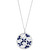EFFY® Sapphire (4-1/2 ct. t.w.) & Diamond (5/8 ct. t.w.) Filigree Butterfly 18" Pendant Necklace in 14k White Gold